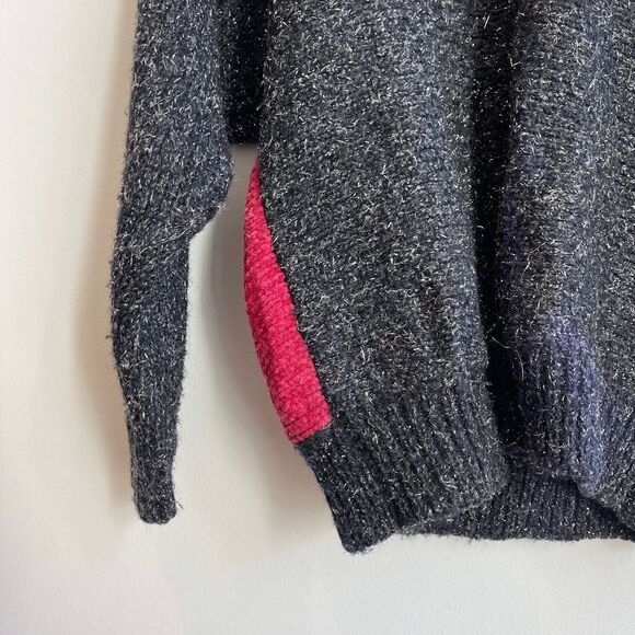 Vintage Duet Palm Tree Tinsel Sweater - Medium - Picture 10 of 10